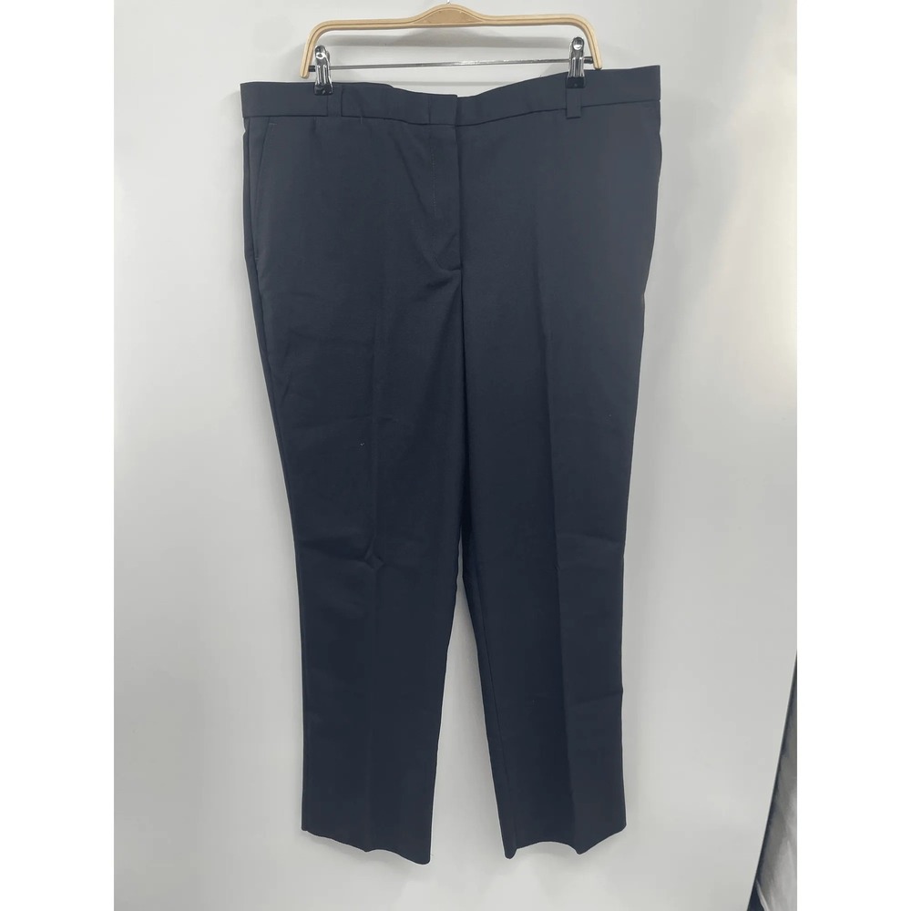 HPI Signature Collection Womens Dress Pants Trousers‎ Size 22.5 Black Wool Blend